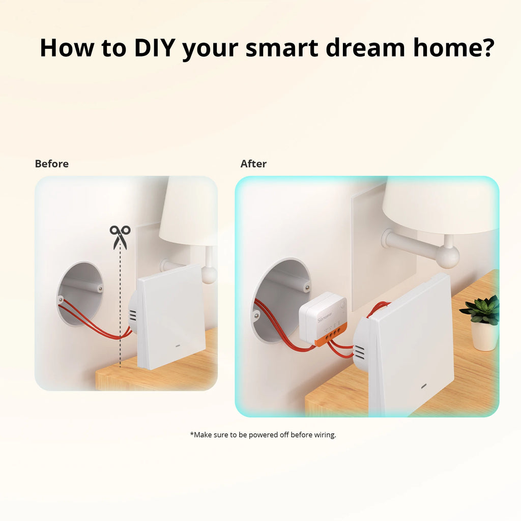 Micro-Module Zigbee SONOFF ZBMINIL2 - Sans Neutre - Ultra Compact - Va-et-vient - Alexa & HA
