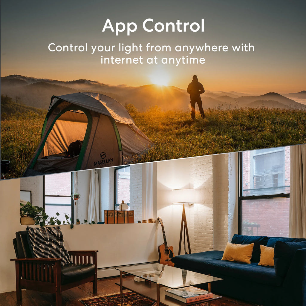 Ampoule Connectée WiFi Meross RGBWW - E27 - 16M couleurs - 810lm - HomeKit & Alexa - Sans Hub