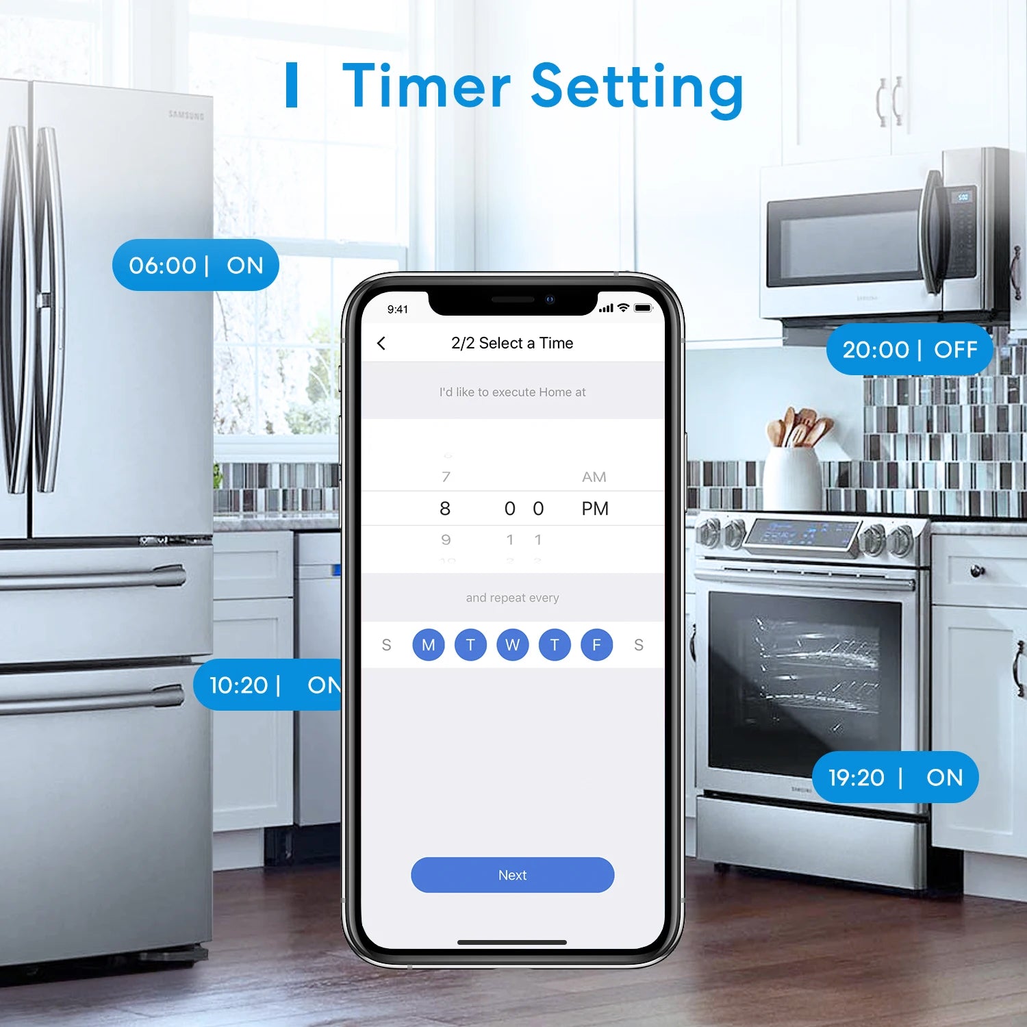 Multiprise Connectee WiFi Meross MSS425E - 3 Prises - 4 USB - HomeKit & Alexa - Sans Hub