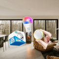 Pack Éclairage Connecté Sans Fil - Ampoule RGBWW + Prise 16A + Télécommande Rotative