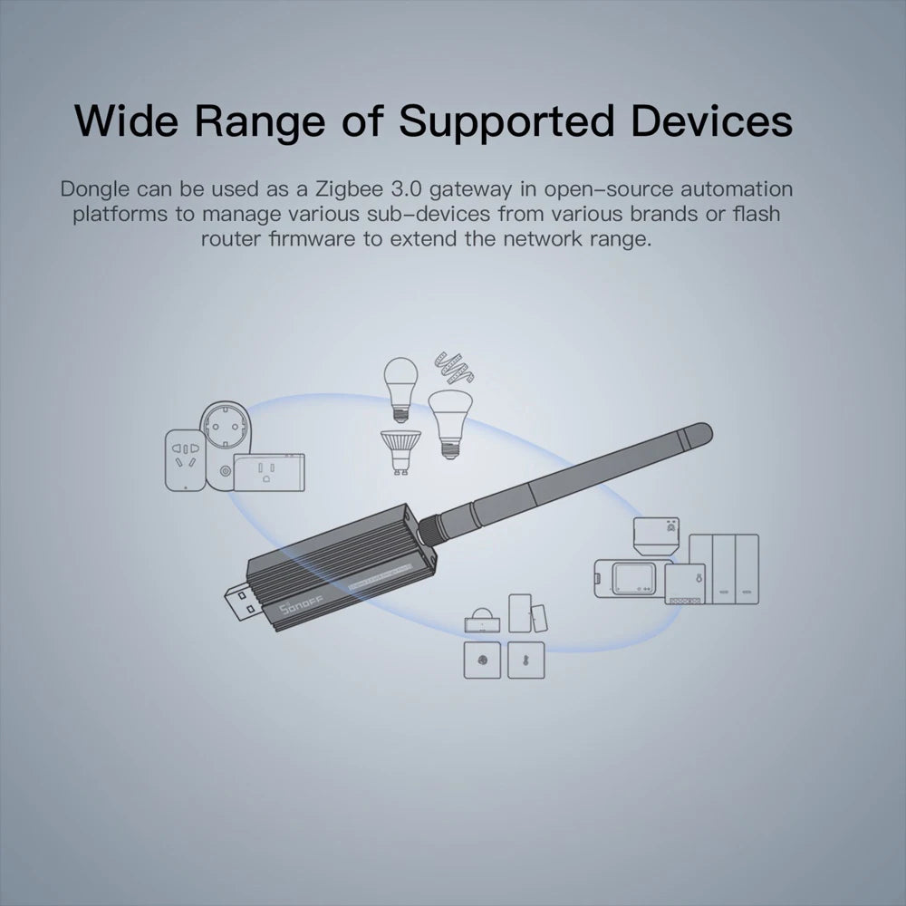 SONOFF ZB Dongle-P - Coordinateur Zigbee 3.0 USB - Puce CC2652P - ZHA & Zigbee2MQTT