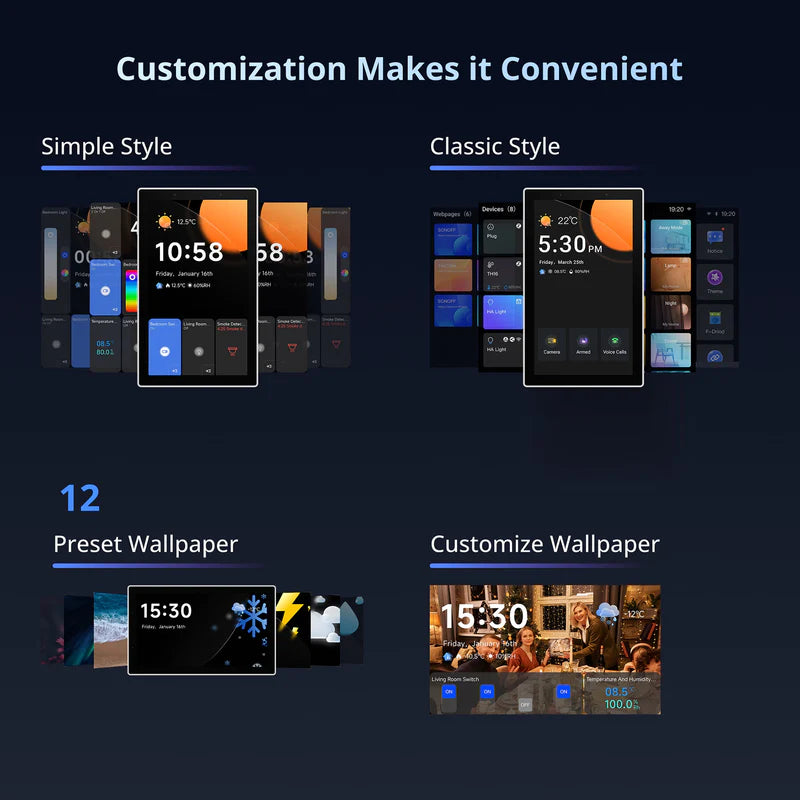 NSPanel Pro 120 | Écran Tactile 4,8" | Hub Zigbee Intégré | Home Assistant