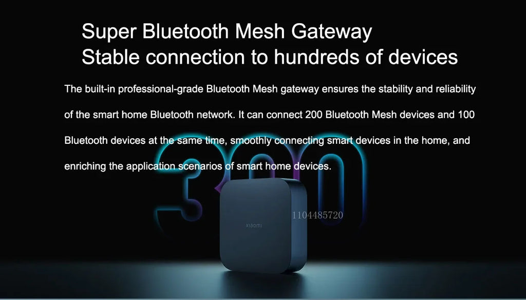 Passerelle Centrale Xiaomi Mi Home - Hub Bluetooth Mesh & WiFi 5 GHz - Port Ethernet