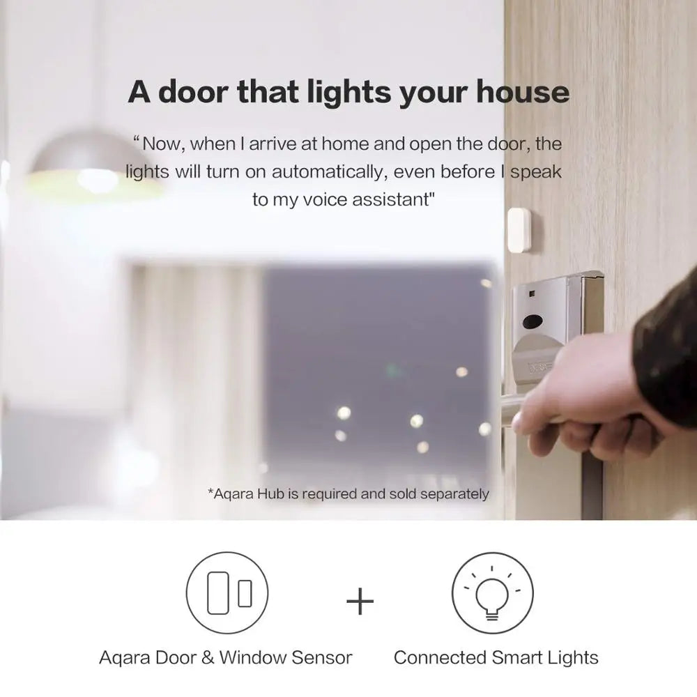 Capteur d'Ouverture Zigbee Aqara MCCGQ11LM - Porte & Fenetre - 2 ans - HomeKit & Mi Home