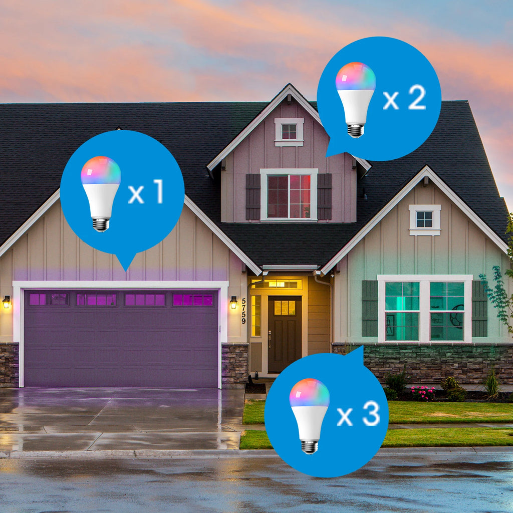 Ampoule Connectée WiFi Meross RGBWW - E27 - 16M couleurs - 810lm - HomeKit & Alexa - Sans Hub