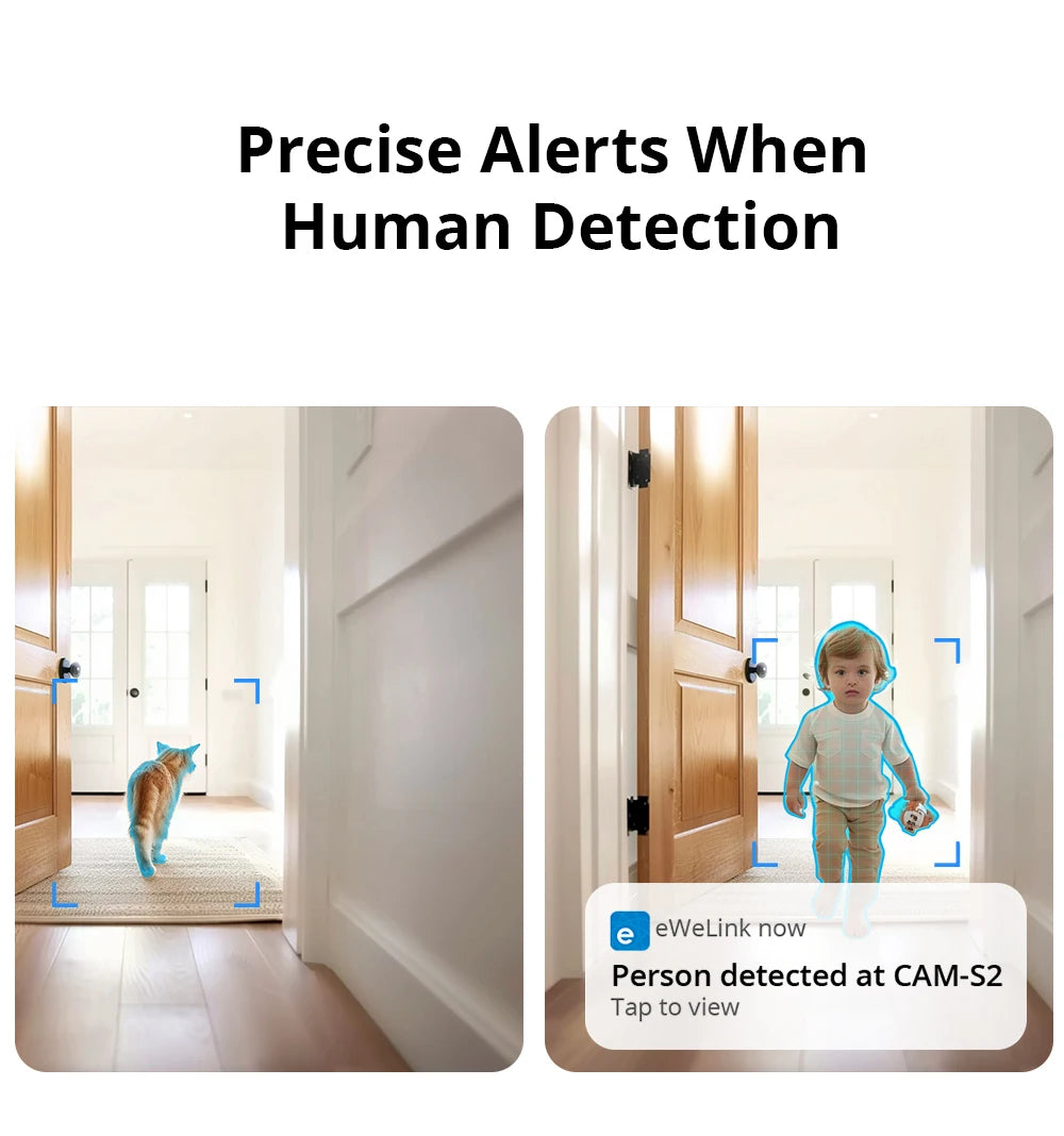 Camera Interieure WiFi SONOFF CAM Slim Gen2 - 1080P - Detection IA Humaine - Vision Nocturne - RTSP