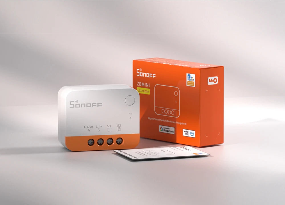 Micro-Module Zigbee SONOFF ZBMINIL2 - Sans Neutre - Ultra Compact - Va-et-vient - Alexa & HA