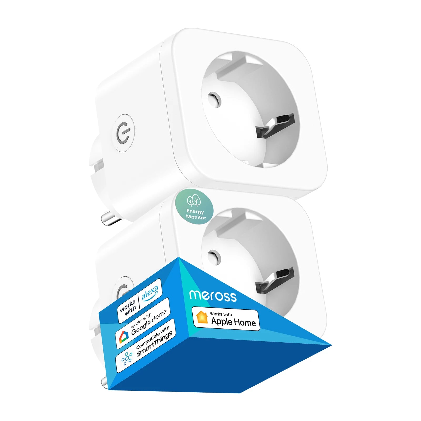 Prise Connectée WiFi Meross MSS210P - 16A - Suivi Énergie - HomeKit & Alexa - Sans Hub