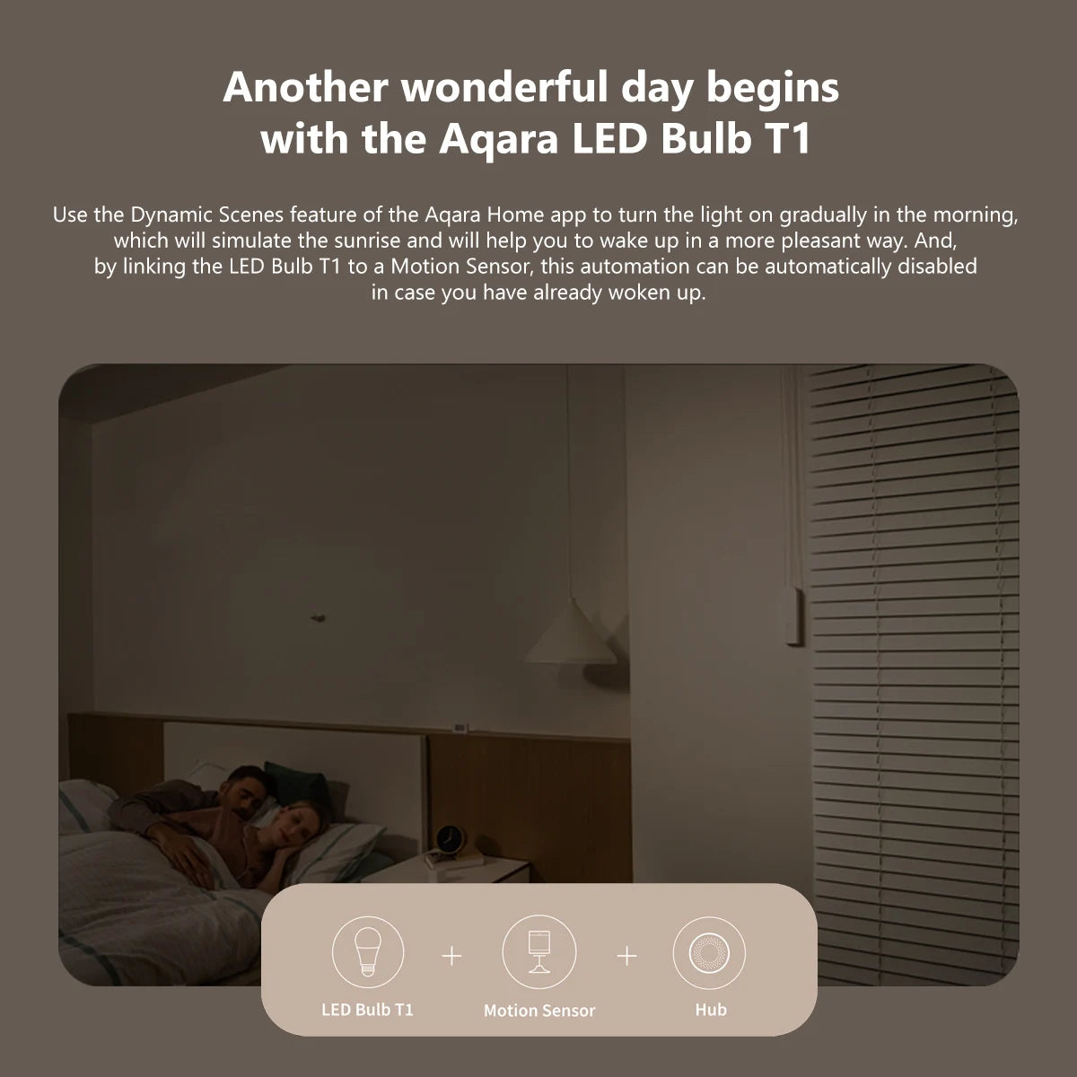 Ampoule Connectée Zigbee Aqara LED Bulb T1 - E27 - Blanc Réglable 2700K-6500K - HomeKit