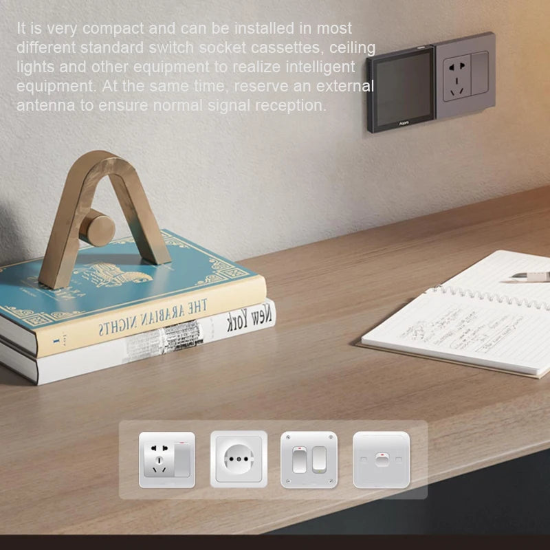 Micromodule Relais Aqara T1 Zigbee 3.0 - 1 Canal - Avec ou Sans Neutre - Apple HomeKit