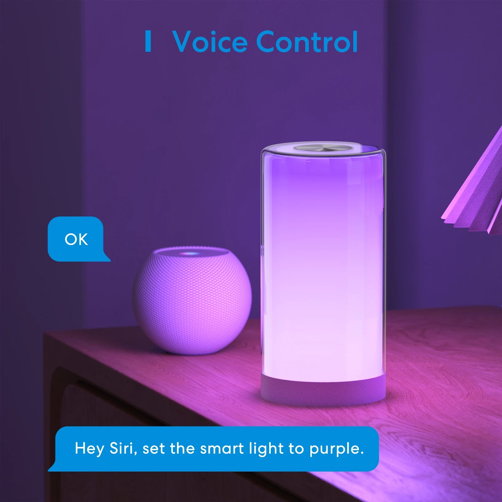 Lampe de Chevet WiFi Meross MSL430 - RGBWW - Variateur Tactile - 2700K-6500K - HomeKit & Alexa