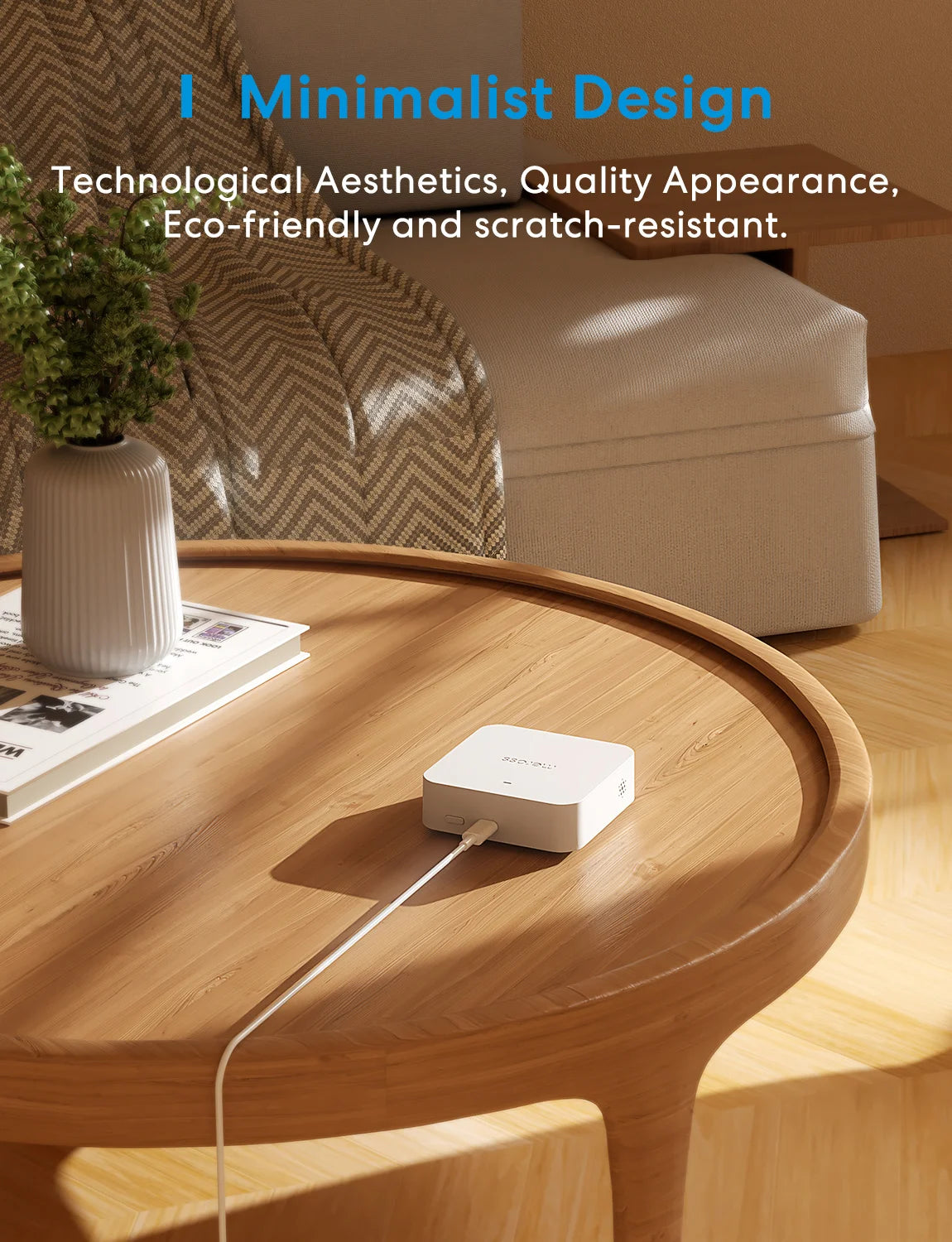 Hub WiFi Meross MSH400 - Passerelle 433 MHz - 24 Appareils - Alarme 110dB - HomeKit & Alexa