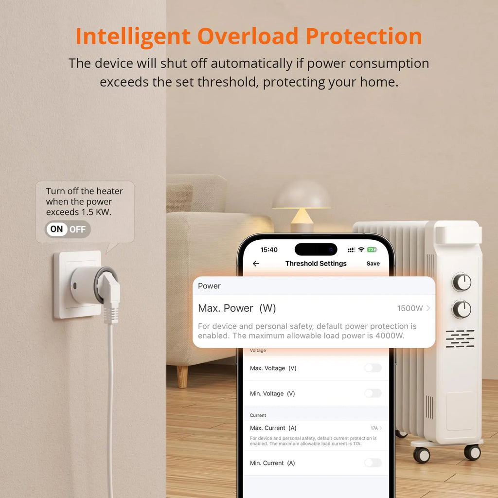 Prise Connectée Zigbee SONOFF S60ZB iPlug - Suivi Consommation - Répéteur Zigbee - 16A
