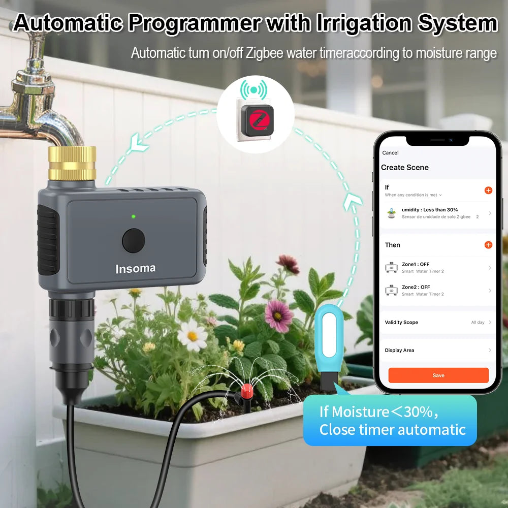 Capteur Sol Zigbee SGS01 - Humidité & Température Terre - Tuya & Home Assistant