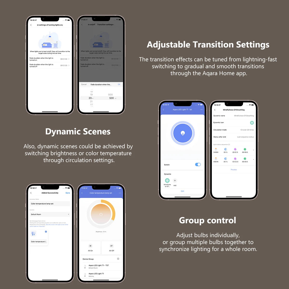 Ampoule Connectée Zigbee Aqara LED Bulb T1 - E27 - Blanc Réglable 2700K-6500K - HomeKit