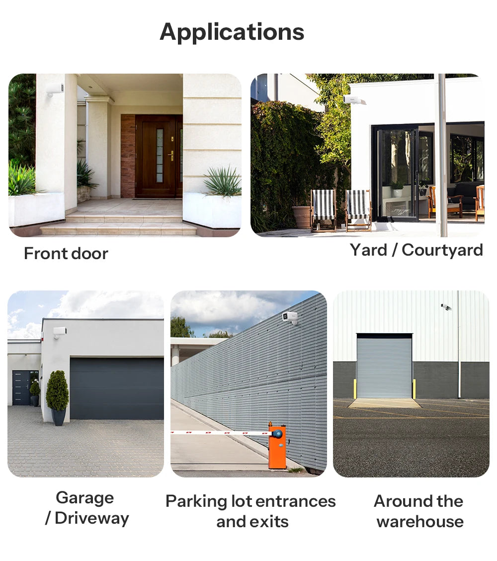 Caméra Extérieure WiFi SONOFF CAM-B1P - 2K QHD - Détection IA - Rotation 180° - IP65