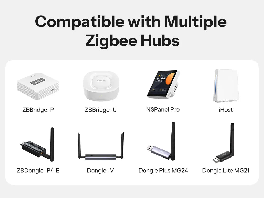 Micro-Module Zigbee SONOFF MINI DUO ZB2GS - 2 Canaux - 10A/16A - Repeteur Zigbee - Avec Neutre