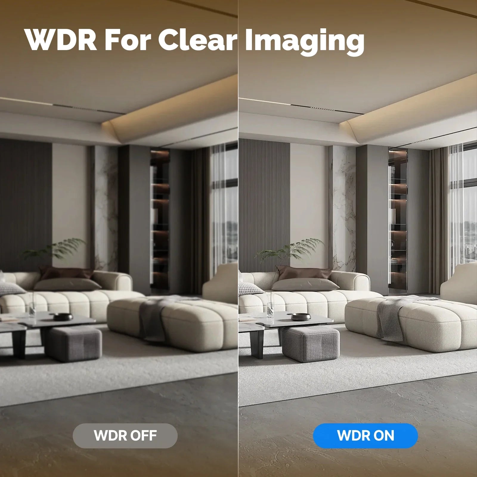 Caméra Intérieure WiFi MOES P52 - 1080P PTZ 360° - Suivi Automatique - Vision Nocturne