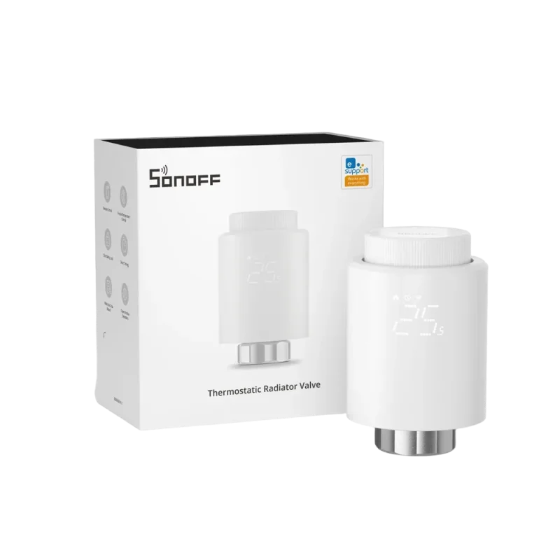 Vanne Thermostatique Connectée Zigbee SONOFF TRVZB - Détection Fenêtre Ouverte - Programmation