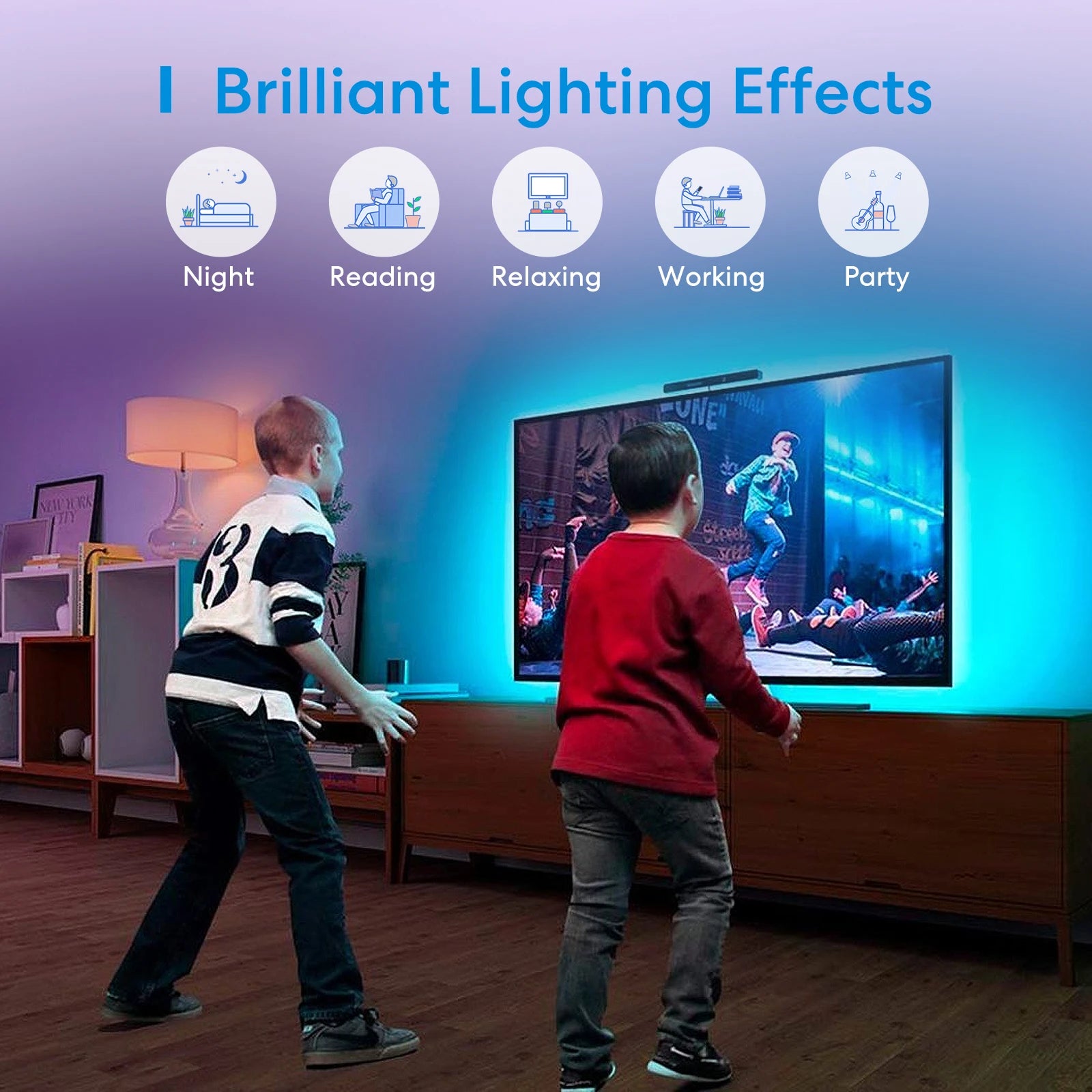 Ruban LED Connecté WiFi Meross RGBWW 5m - 16M Couleurs - HomeKit & Alexa - Sans Hub