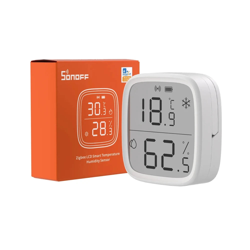 Capteur Température & Humidité Zigbee SONOFF SNZB-02D - Écran LCD 2,5" - Précision Suisse ±0,2°C