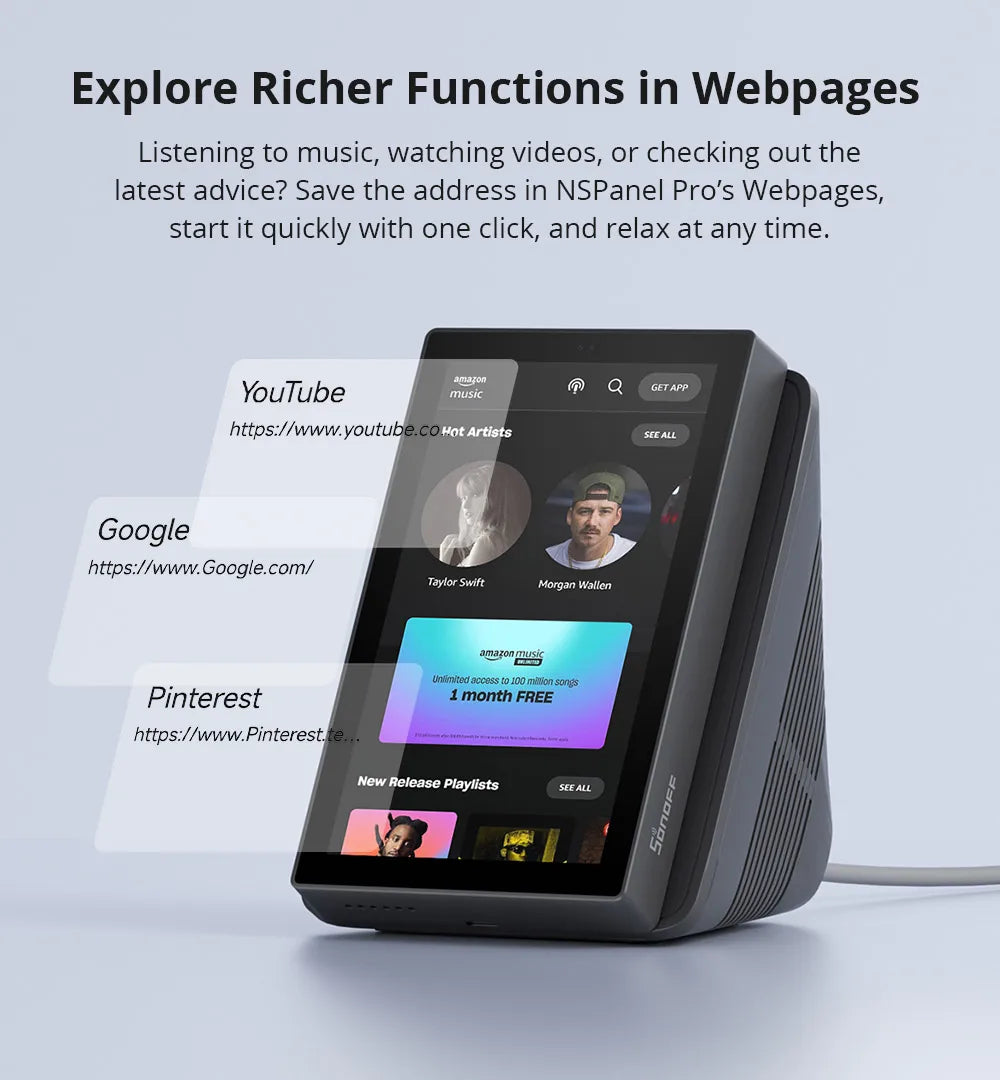 NSPanel Pro 120 | Écran Tactile 4,8" | Hub Zigbee Intégré | Home Assistant