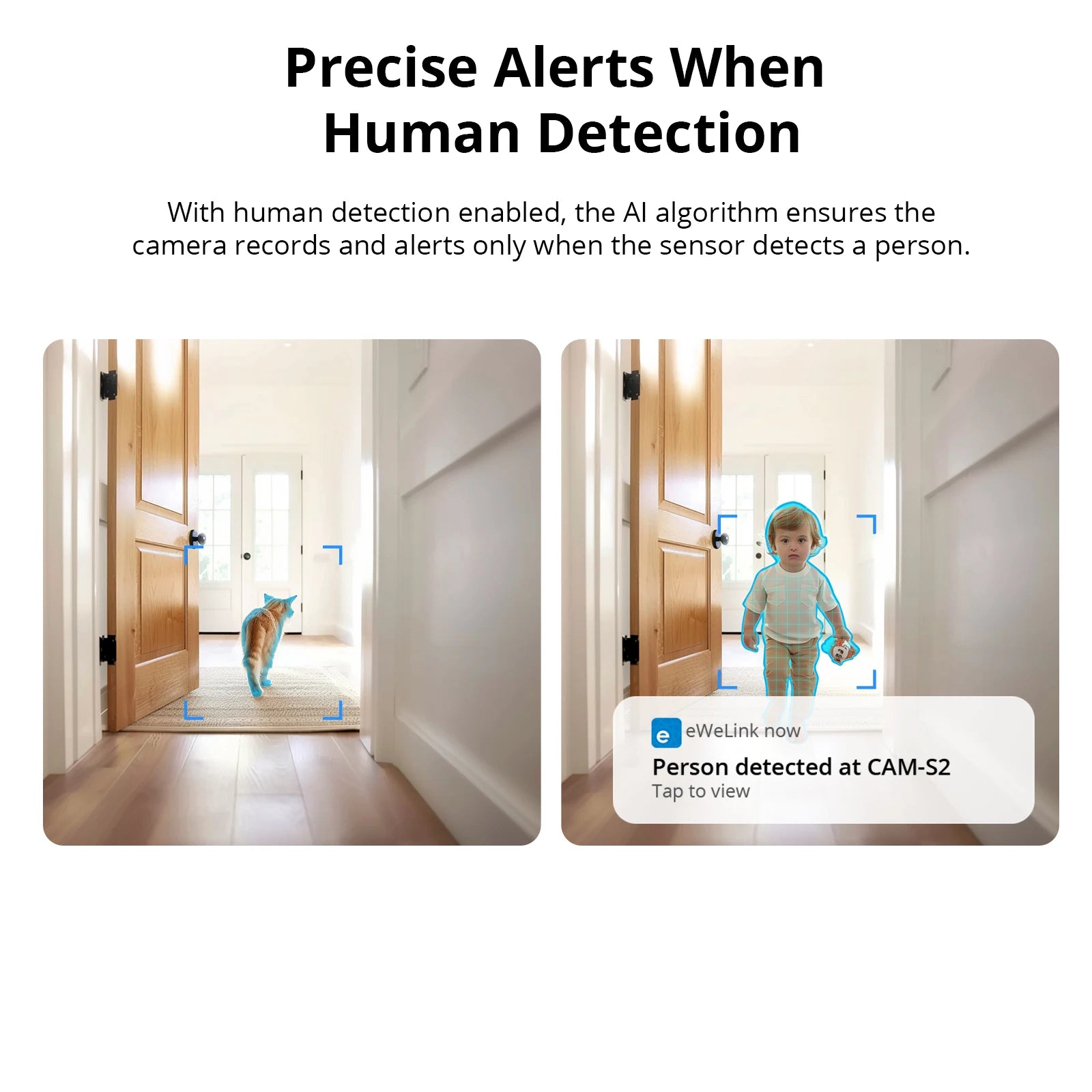Camera Interieure WiFi SONOFF CAM Slim Gen2 - 1080P - Detection IA Humaine - Vision Nocturne - RTSP