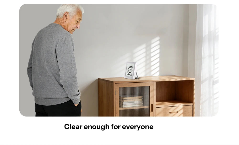 Pack de 2 Capteurs SONOFF SNZB-02DR2 AirGuard TH – Écran LCD 3,6" – Température & Humidité – ZigBee 3.0 – Compatible Apple Home via Matter Bridge