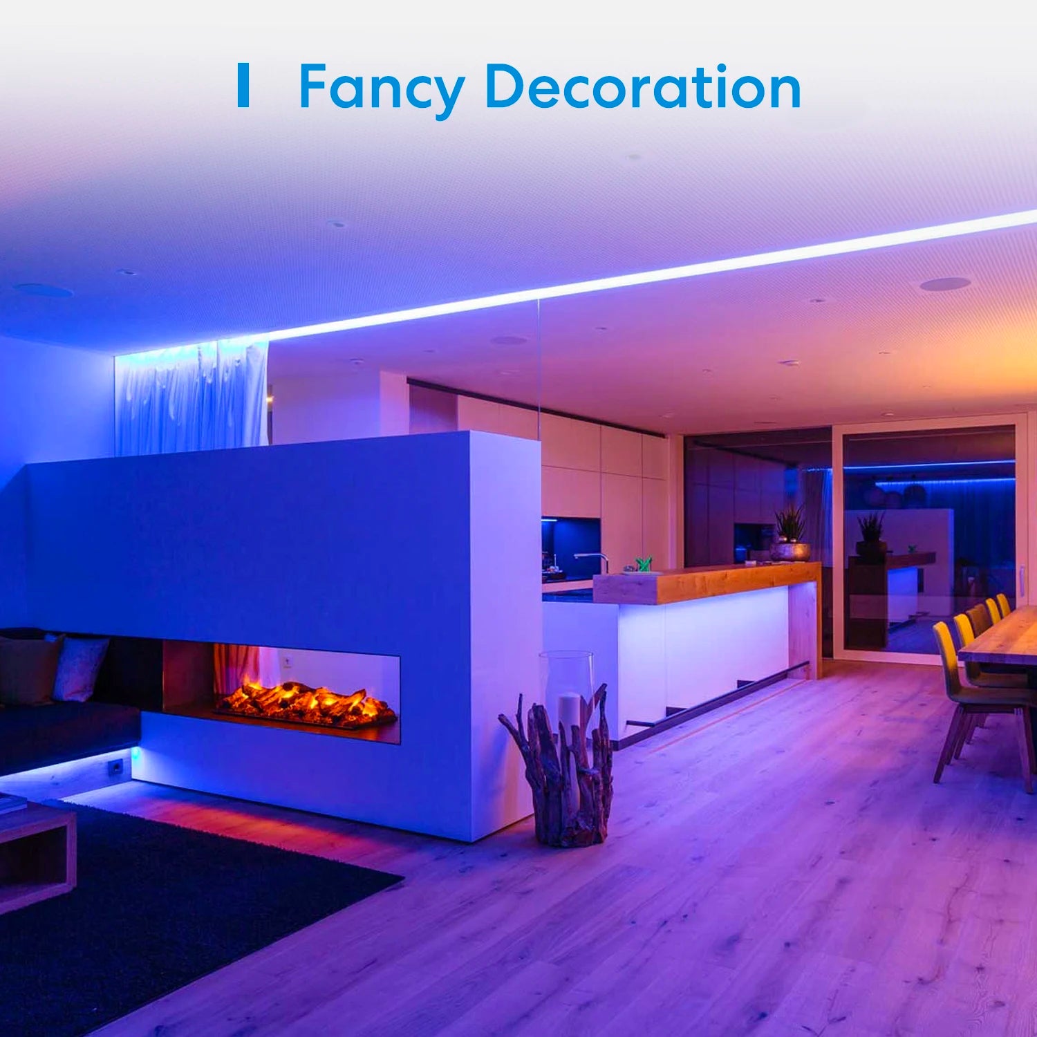 Ruban LED Connecté WiFi Meross RGBWW 5m - 16M Couleurs - HomeKit & Alexa - Sans Hub