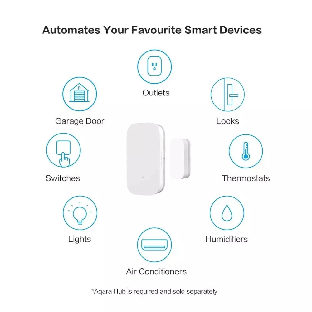 Capteur d'Ouverture Zigbee Aqara MCCGQ11LM - Porte & Fenetre - 2 ans - HomeKit & Mi Home