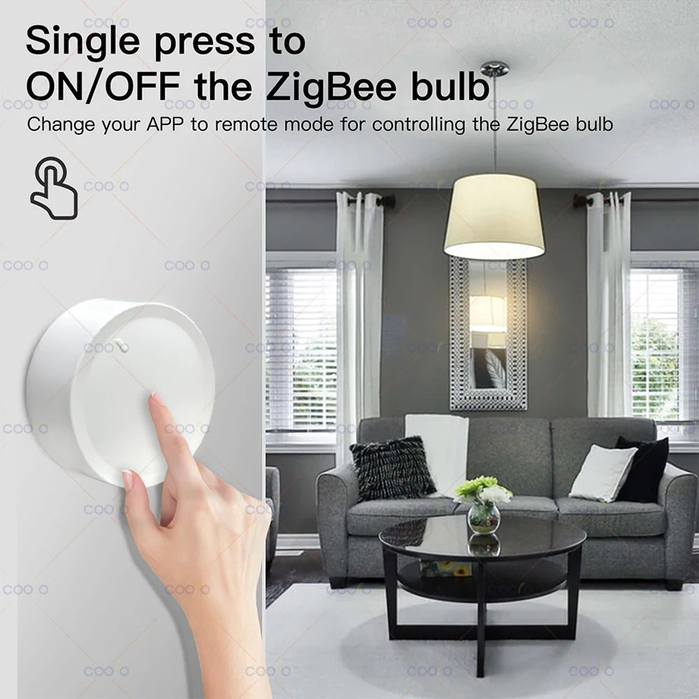Bouton Rotatif Zigbee Smart Knob - Variateur & Scènes Sans Fil - Tuya & Zigbee2MQTT - IP55