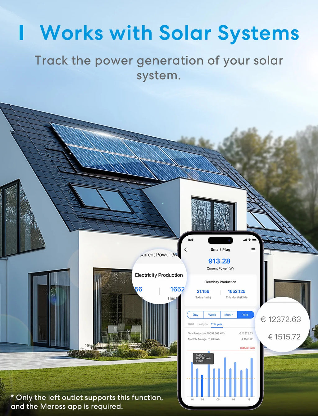 Prise Extérieure WiFi Matter Meross IP44 - 2 Prises 16A - Suivi Énergie - HomeKit & Alexa