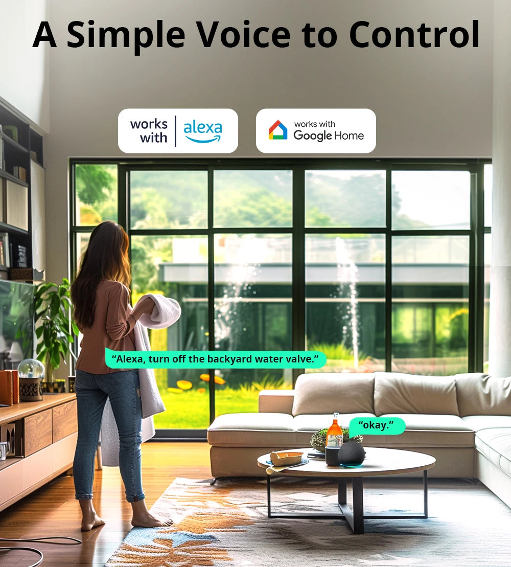Vanne d'Arrosage Connectée Zigbee SONOFF SWV - Suivi Consommation Eau - IP55 - Programmation
