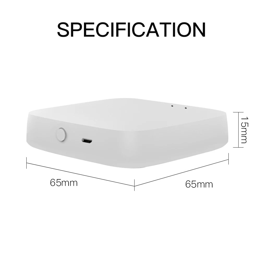 Passerelle Zigbee 3.0 MOES ZW-HUB - Hub WiFi Tuya Smart Life - 50 Appareils - Alexa & Google