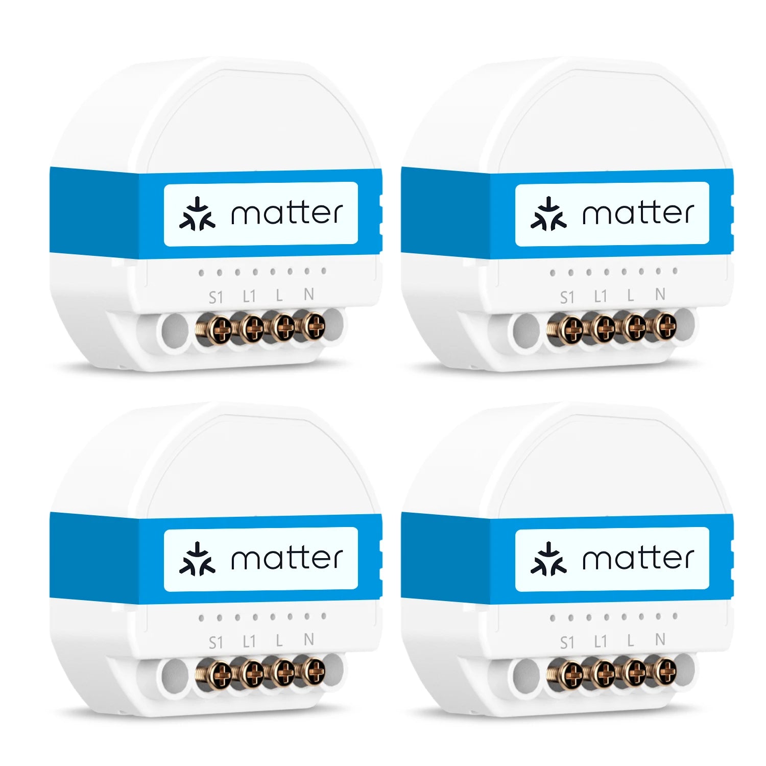 Micro-Module Encastrable Matter Meross MSS815 - WiFi - Suivi Énergie - HomeKit & Alexa - Neutre