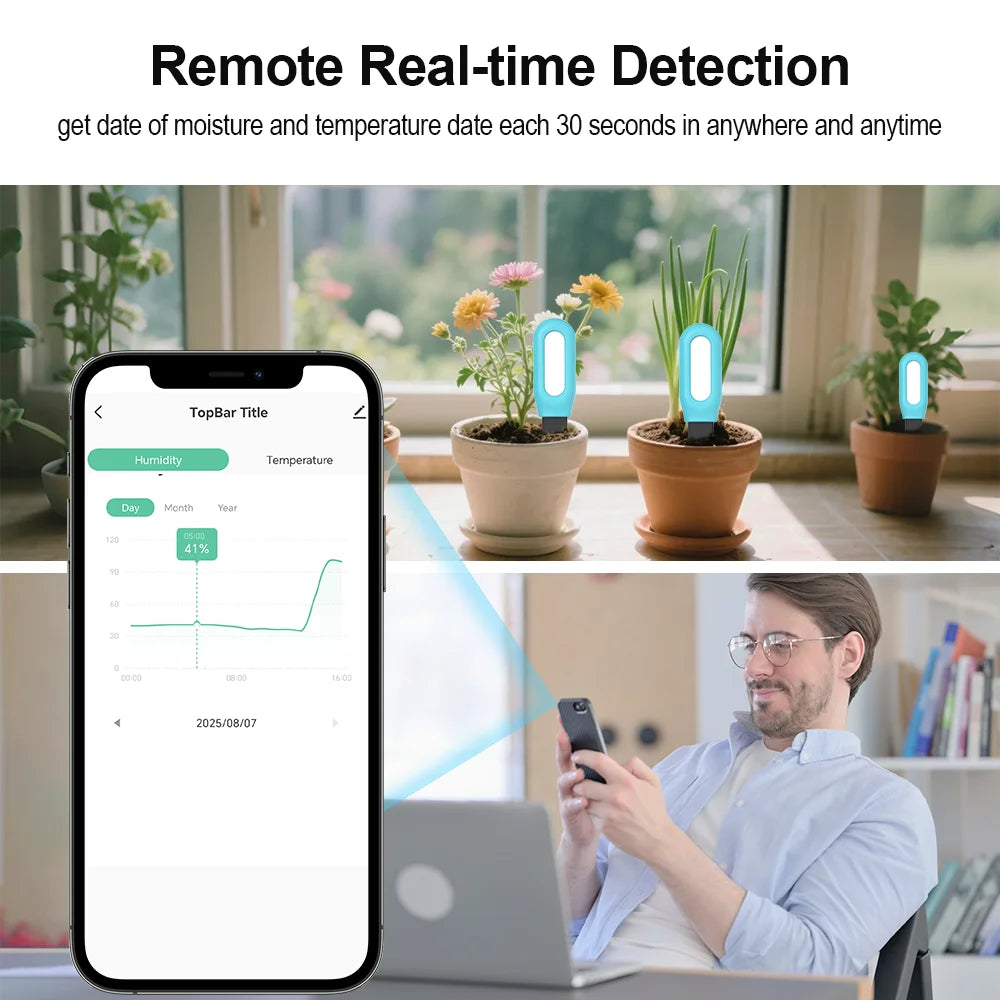 Capteur Sol Zigbee SGS01 - Humidité & Température Terre - Tuya & Home Assistant