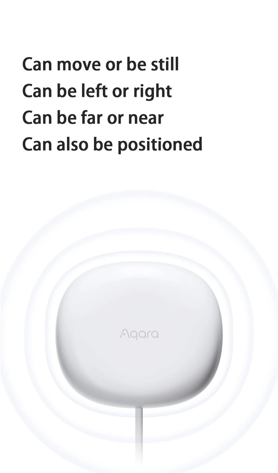 Capteur de Presence Humaine Zigbee Aqara FP1 - Radar mmWave - Detection Immobile - Zones Multiples