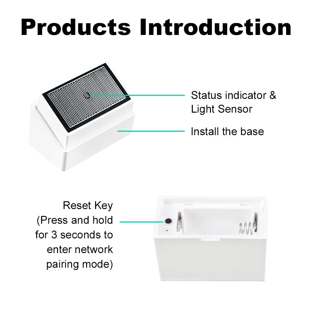 Capteur de Pluie & Luminosité Zigbee Tuya - 2 en 1 - IPX4 Extérieur - Home Assistant Z2M