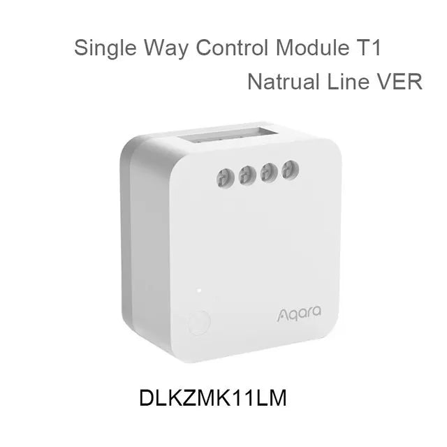 Micromodule Relais Aqara T1 Zigbee 3.0 - 1 Canal - Avec ou Sans Neutre - Apple HomeKit