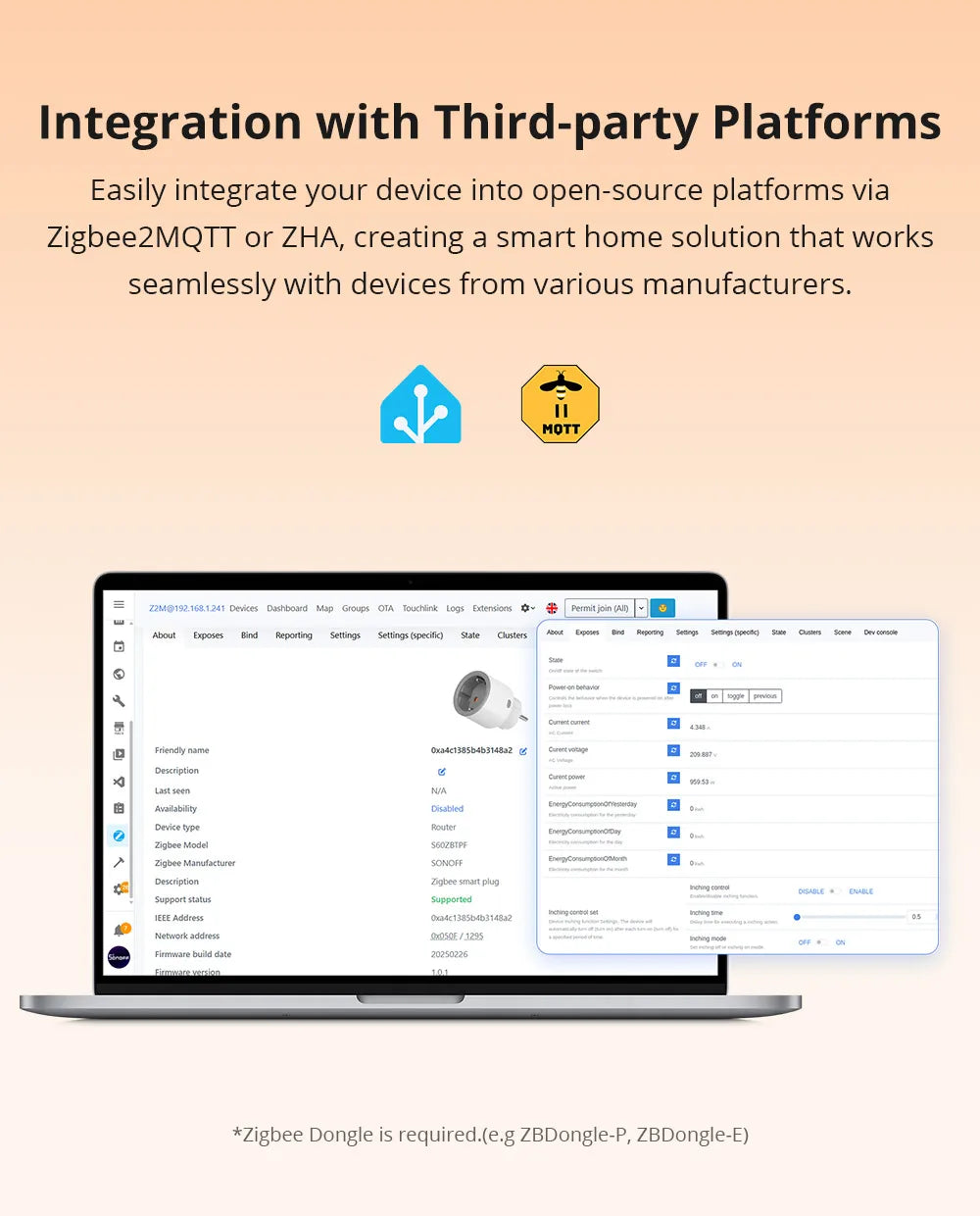 Prise Zigbee SONOFF S60ZB iPlug | Suivi Conso | Protection Surcharge | Alexa