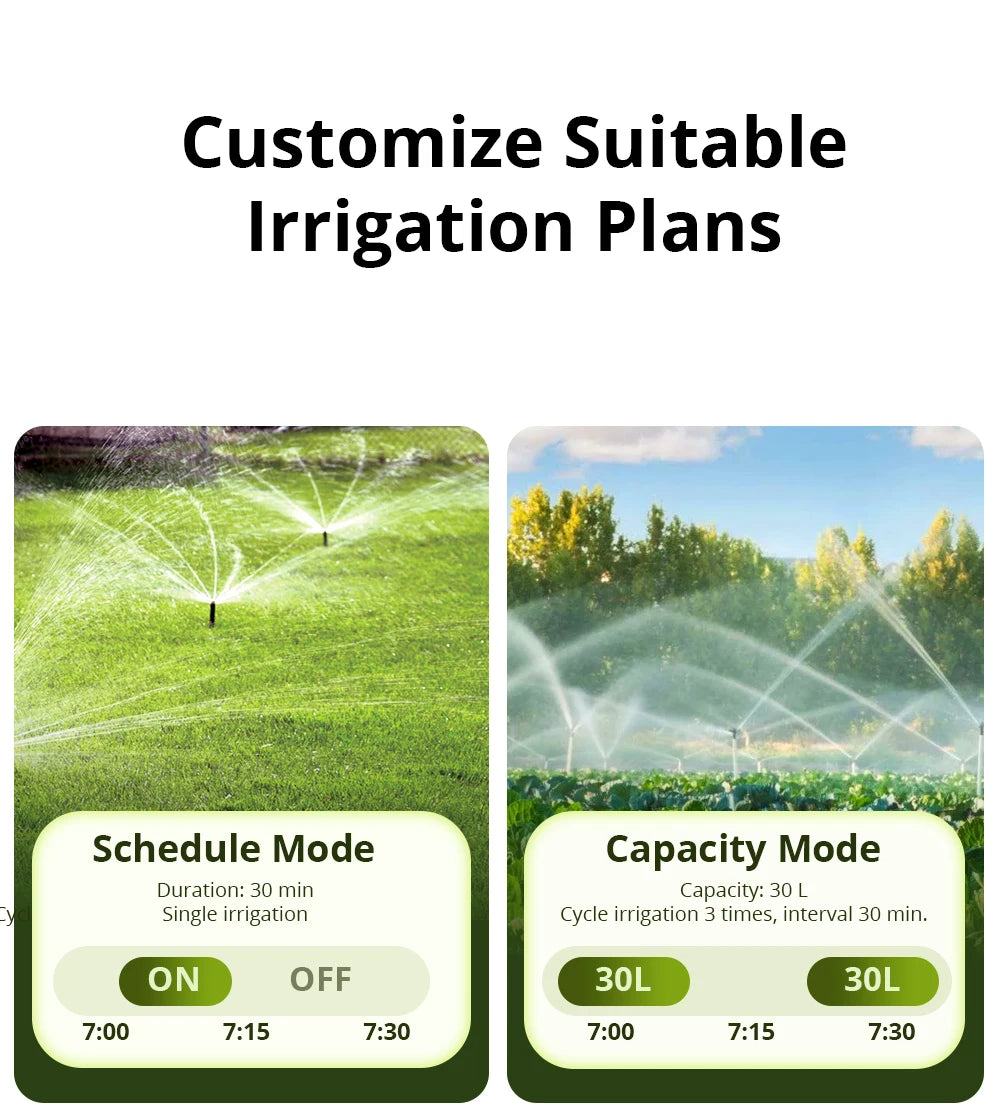 Vanne d'Arrosage Connectée Zigbee SONOFF SWV - Suivi Consommation Eau - IP55 - Programmation