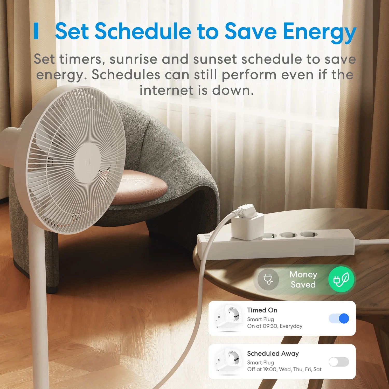 Prise Connectée WiFi Meross MSS210P - 16A - Suivi Énergie - HomeKit & Alexa - Sans Hub