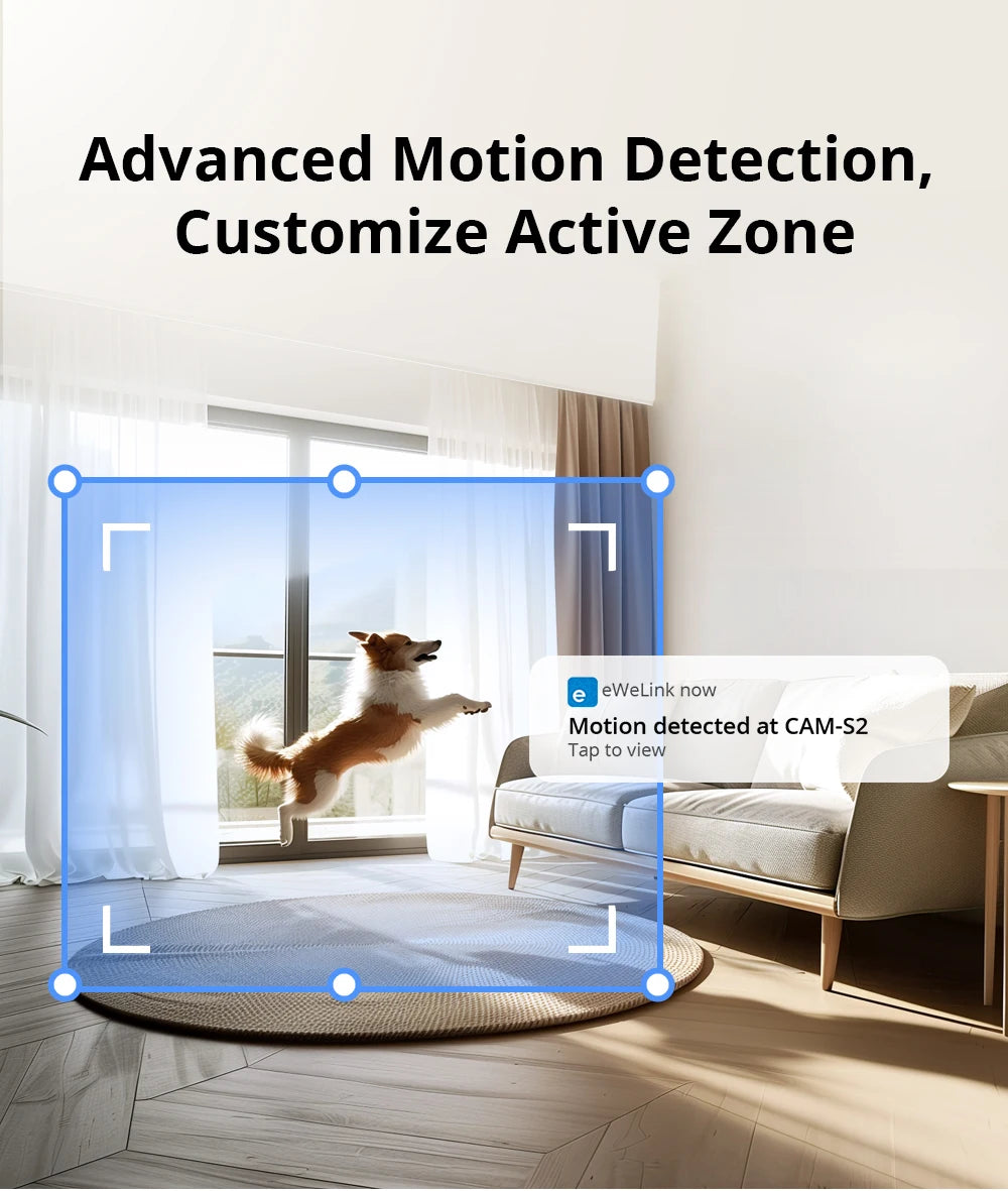 Camera Interieure WiFi SONOFF CAM Slim Gen2 - 1080P - Detection IA Humaine - Vision Nocturne - RTSP