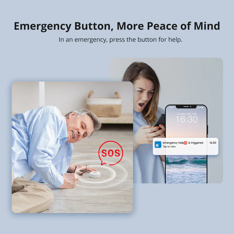 Bouton Intelligent Zigbee SONOFF SNZB-01P - 3 Actions - Interrupteur Sans Fil - 5 ans