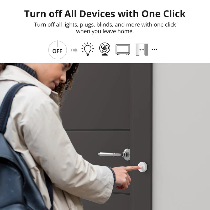 Bouton Zigbee SONOFF SNZB-01P | Interrupteur Sans Fil 3 Actions | Home Assistant